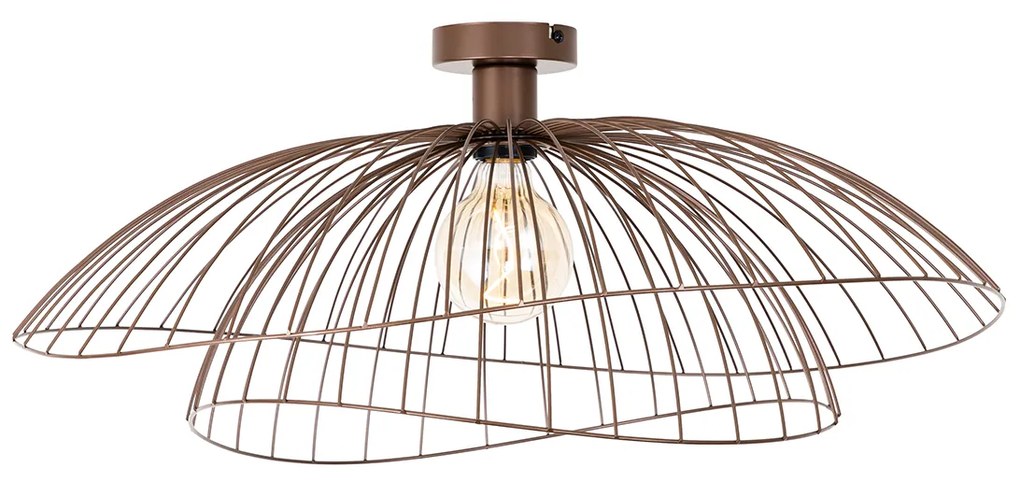 Design mennyezeti lámpa bronz 45 cm - Pua