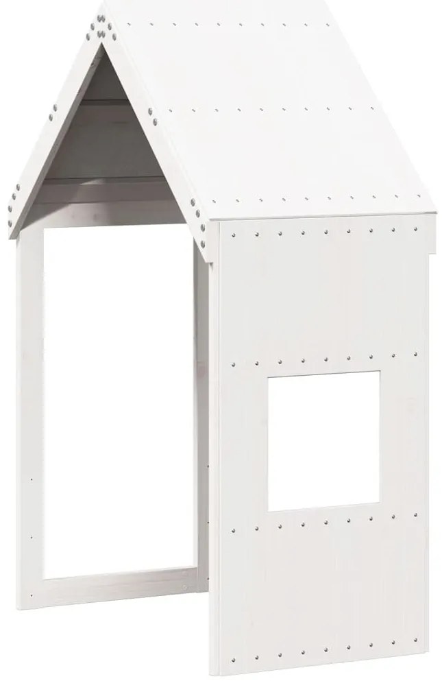 fehér tömör fenyőfa gyerekágytető 55 x 84 x 132 cm