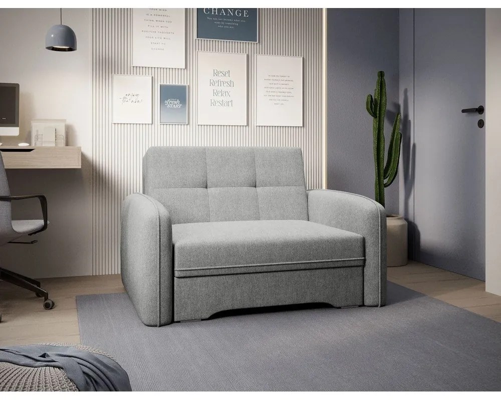 Világosszürke fotel Laine – ELTAP