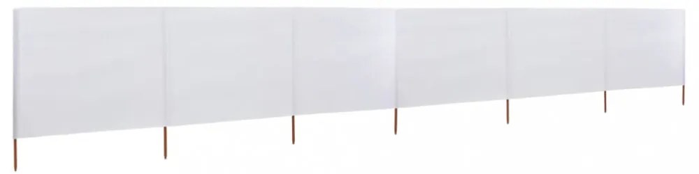 homokfehér szövet 6-paneles szélfogó 800 x 160 cm