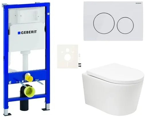 Geberit fali WC szett előtétfalas szereléshez + SAT BREVIS WC SIKOGESBRTORD20