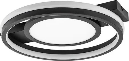 RÁBALUX 71401 SHIRIN Modern LED Mennyezeti Lámpa Fekete IP20