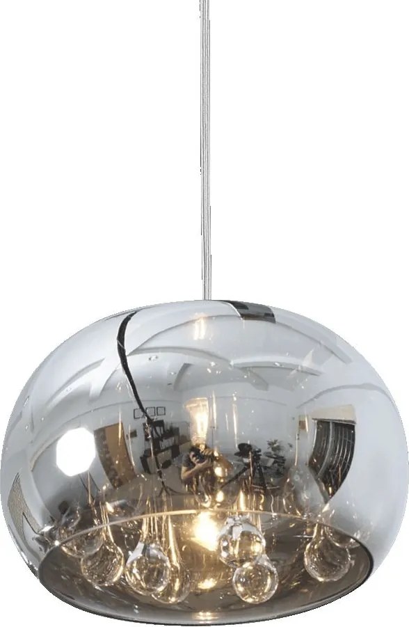 PREZENT 46057 SPHERA I. Modern Függesztett Lámpa Króm, Átlátszó G9 IP20
