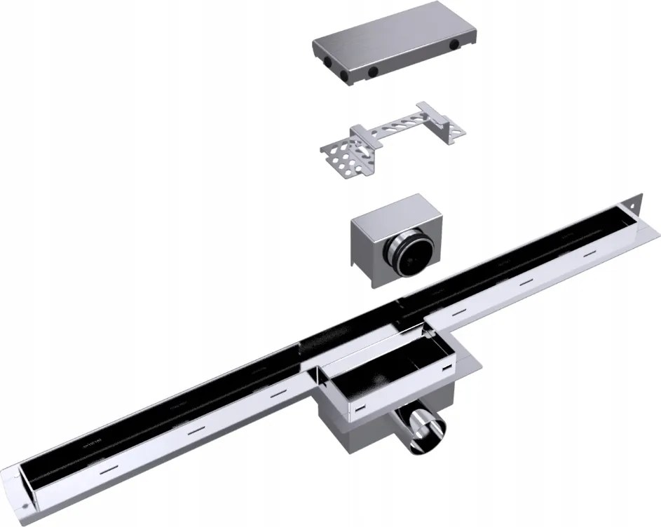 Résvízelvezetés AquaSTEEL Ls Gl réses lineáris lefolyó 90cm