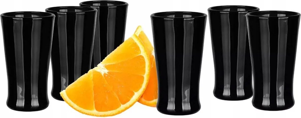 Vodka pohár szett 6db 25 ml Glasmark X Fekete Ajándék