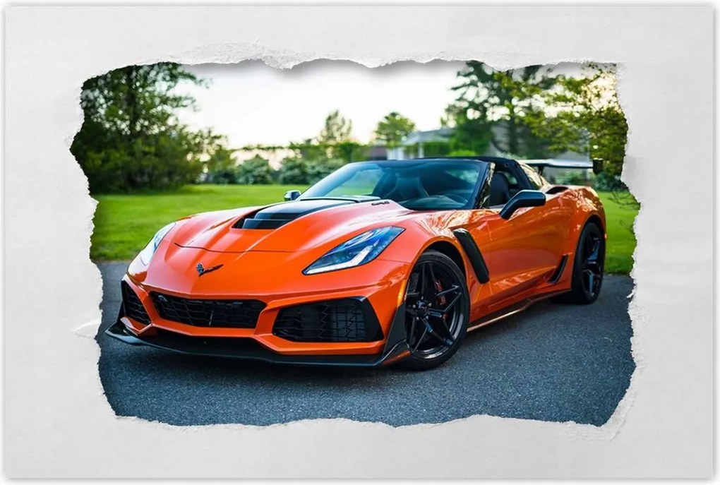 Plakátok 60x40 narancssárga autó