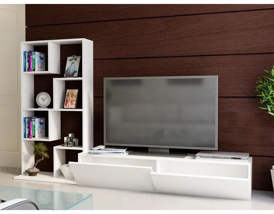 TV szekrény Bare - White