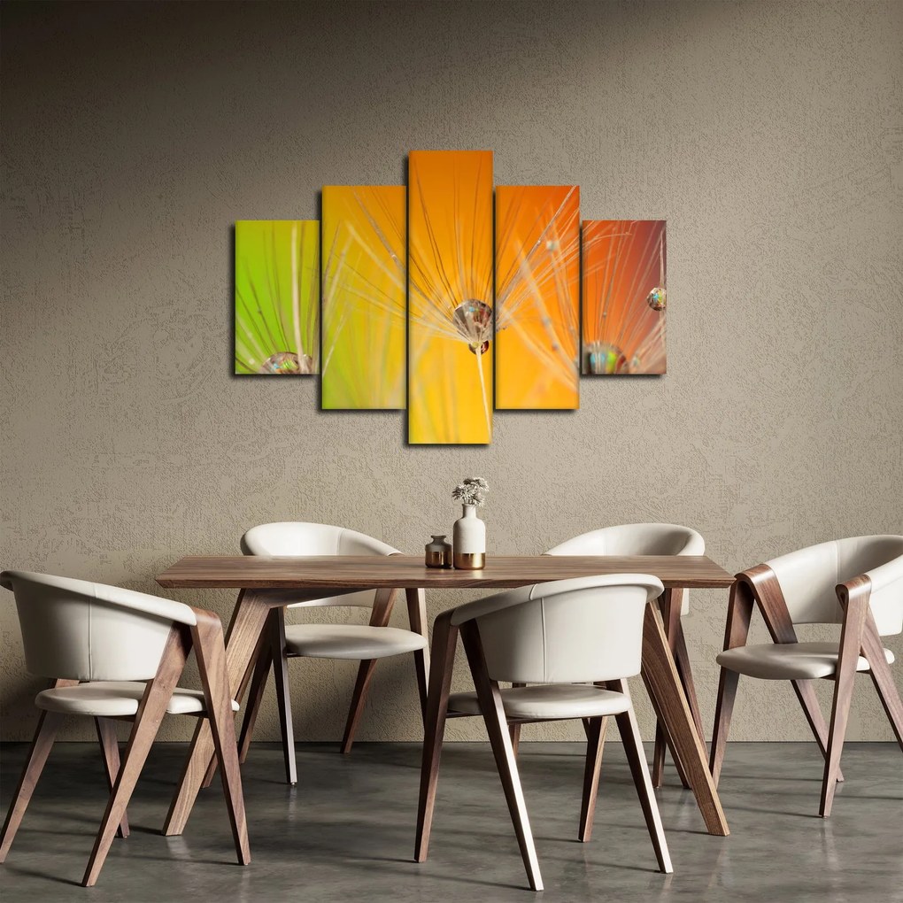 Cseppek a növényen képe (150x105 cm)