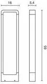 NOVOLUX 455A-L0105A-04 SIBILA Modern Kültéri Állólámpa Antracit LED IP54