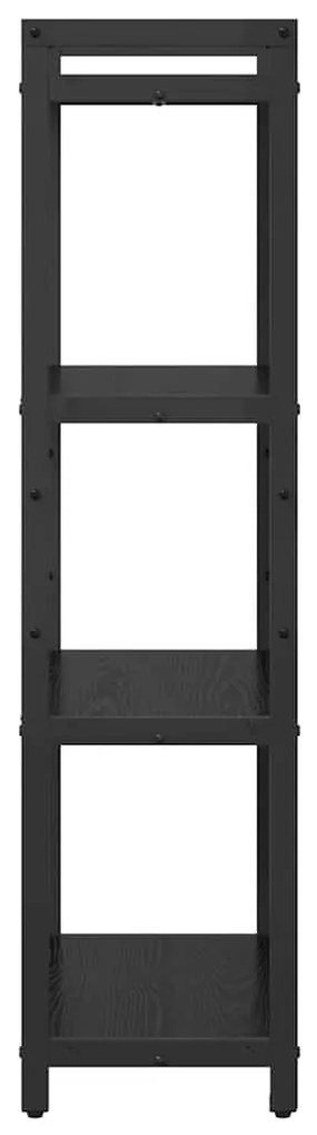 Könyvszekrény Musta tammi 60 x 30 x 118 cm Faanyag