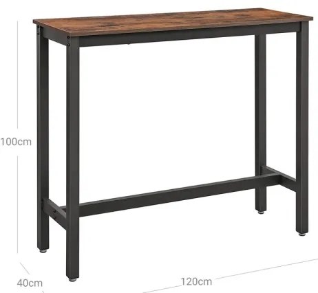 Bárasztal BARTIS barna/fekete