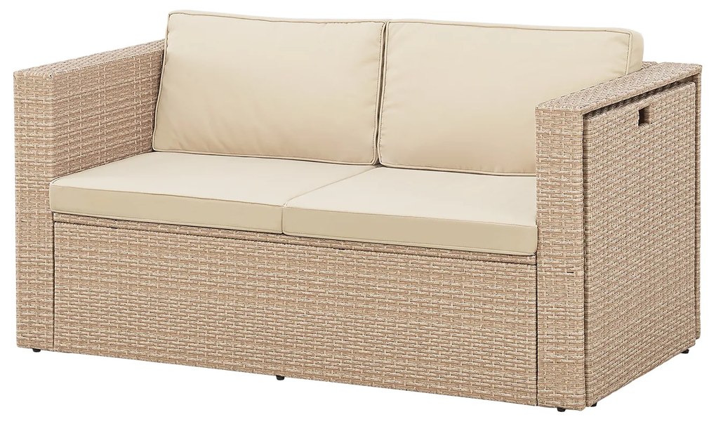 Juskys Salou polyrattan bútor szett - krém