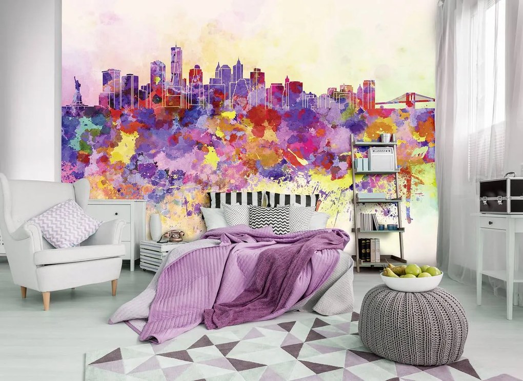 Fotótapéta - Színes város (152,5x104 cm)