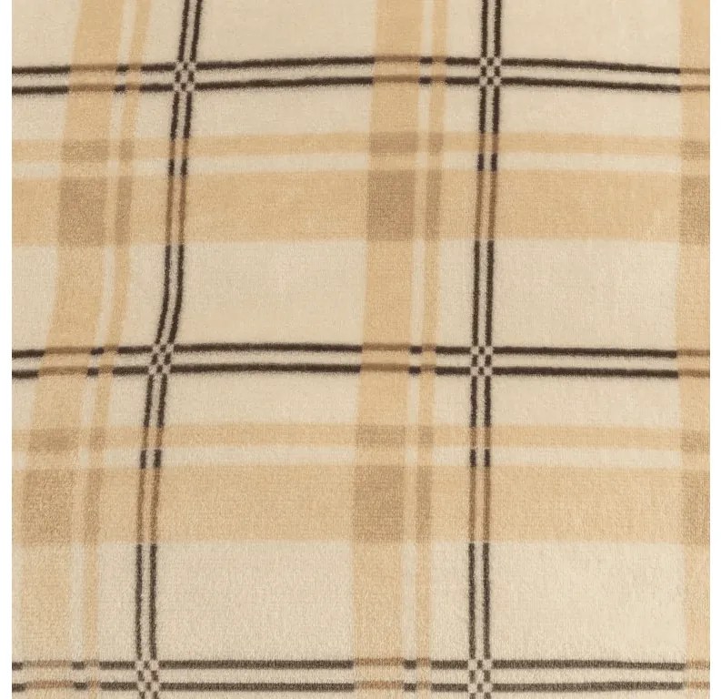 Mikroplüss pléd PLAID, krém színű Méret: 150 x 200 cm