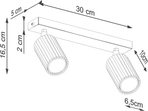 Brilagi - LED spotlámpa CRESTO 2xGU10/10W/230V zöld