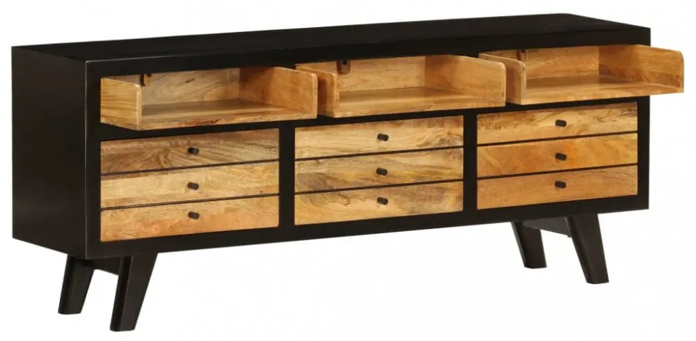 tömör mangófa TV-szekrény 120 x 30 x 50 cm
