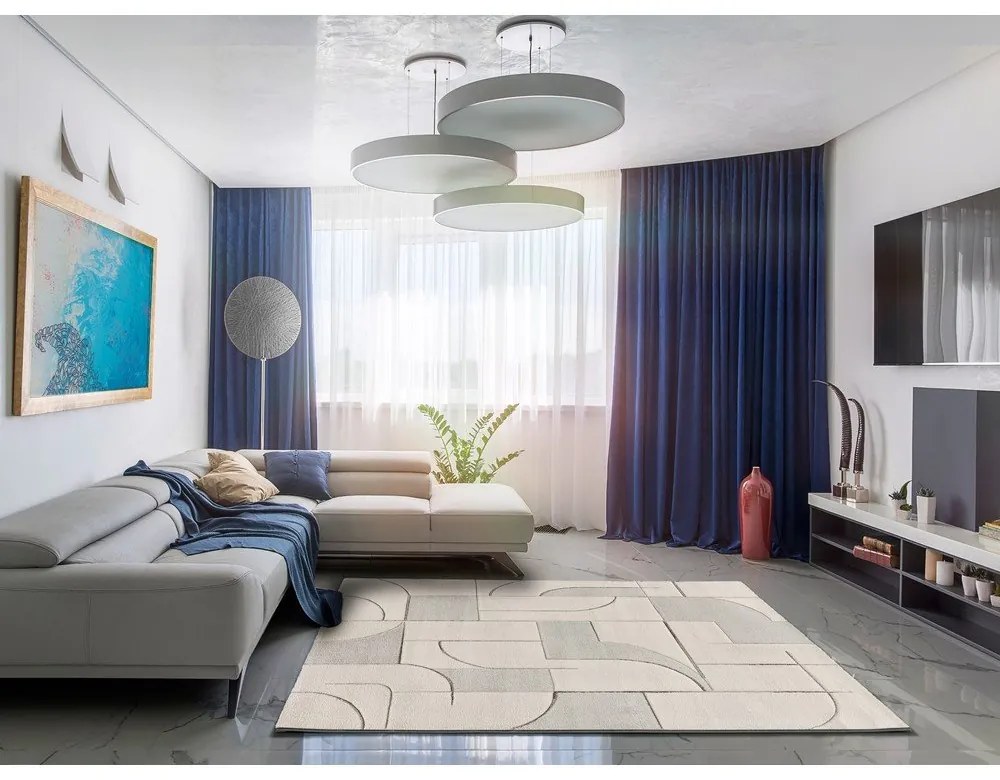 Krémszínű szőnyeg 120x170 cm Lena – Universal