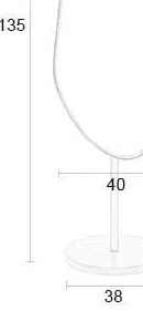 Álló tükör 40x135 cm Dropz – White Label