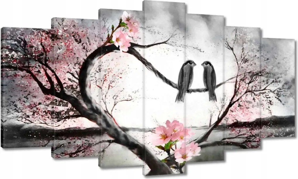 Festmények 140x80 Szerelmes találkozás Madarak