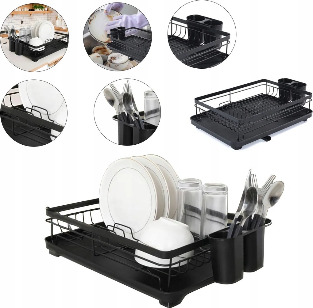 Edénytartók Csepegtető Nagy Szárítótálca Álló edények Tányérok Evőeszközök