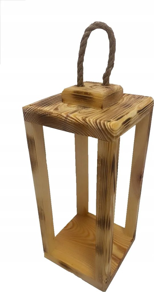 Alátét Lampion Fa nagy Napbarnított Erős Lámpa 37CM
