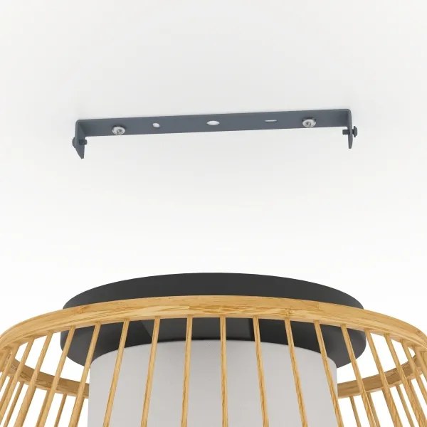 Eglo 390232 - Mennyezeti lámpa MONTERROSO 1xE27/40W/230V bambusz