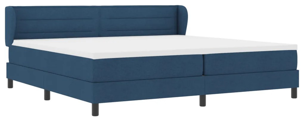 Boxspring Ágy Matraccal Kék 200x200 cm