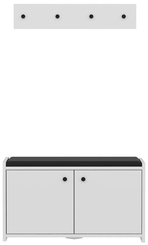 Előszoba szett Zorro (fehér). Akció -28%. 1089010