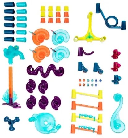 B-Toys - Üveggolyó pálya MARBLE Deluxe 3xAG13