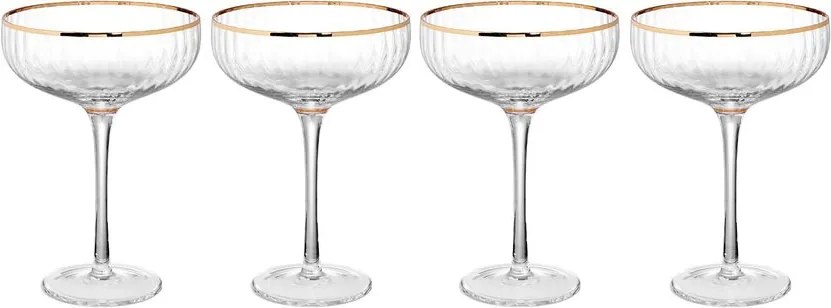GOLDEN TWENTIES pezsgős pohár 400ml, 4 db-os készlet