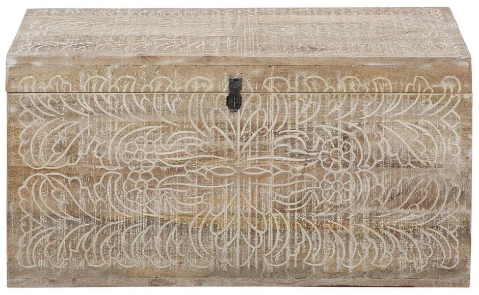 Natúr színű mangófa tárolóláda 45x50 cm Malati – Støraa