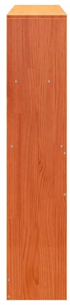 viaszbarna tömör fenyőfa fejtámla tárolóval 140 cm