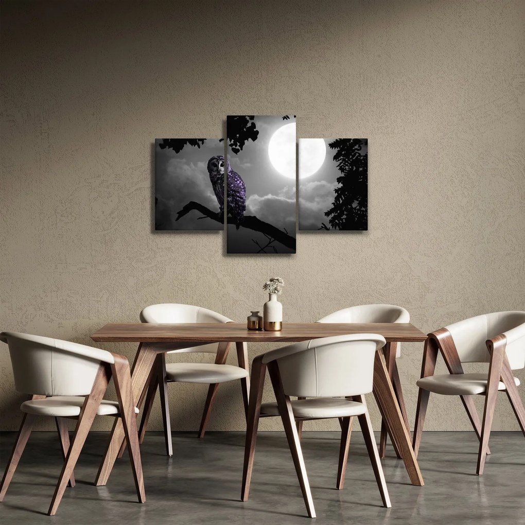 Kép - Éjjeli bagoly, lila bagoly (90x60 cm)
