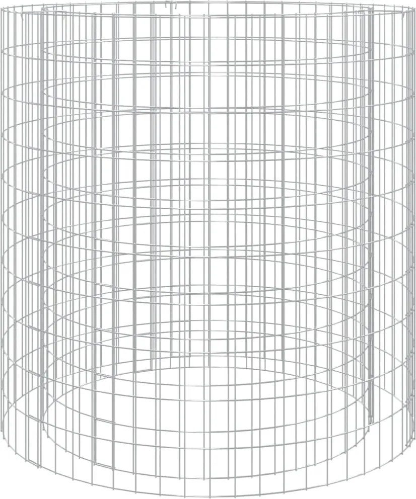 vidaXL horganyzott vas gabion tűzrakó Ø 100 cm