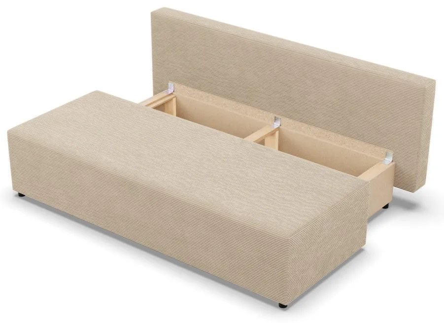 Nobu kanapé, kordbársony, bézs