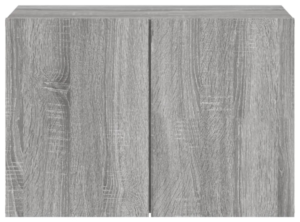szürke sonoma színű falra szerelhető TV-szekrény 60 x 30 x 41cm