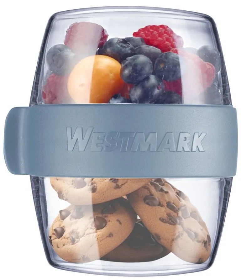 Westmark MINI kétrészes uzsonnás doboz, 400 ml, kék, S