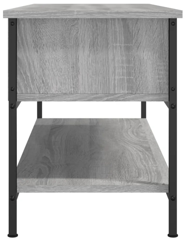 szürke sonoma színű szerelt fa TV-szekrény 100 x 35 x 45 cm