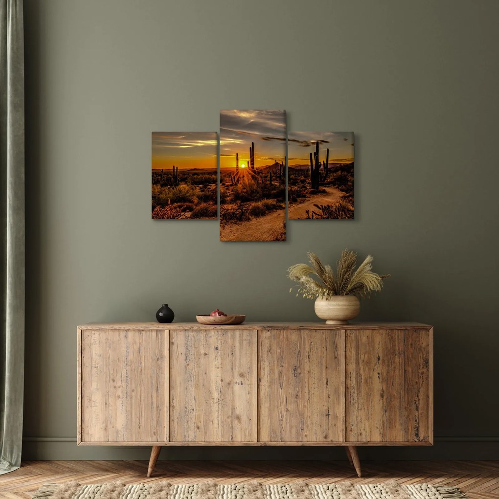 Kép - A nap vége az arizonai sivatagban (90x60 cm)
