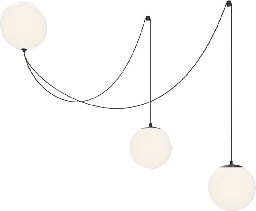 MAYTONI MOD427PL-L30B3K1 TWINS Többágú Függesztett Lámpa Fehér, Fekete LED IP20