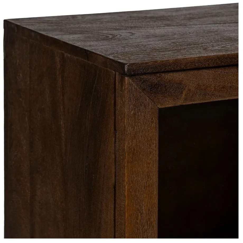 Barna mangófa tálalószekrény 80x100x40 cm Ravi – Ixia