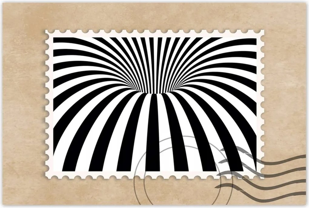 Poszterek 90x60 Absztrakt fekete-fehér