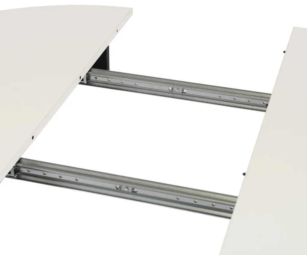 Bővíthető Étkezőasztal Fehér/Fekete Színben. HARRY 102-142 cm