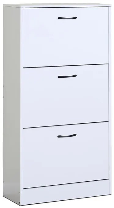 Botník, mdf, bílá, ABO-G1016 WT