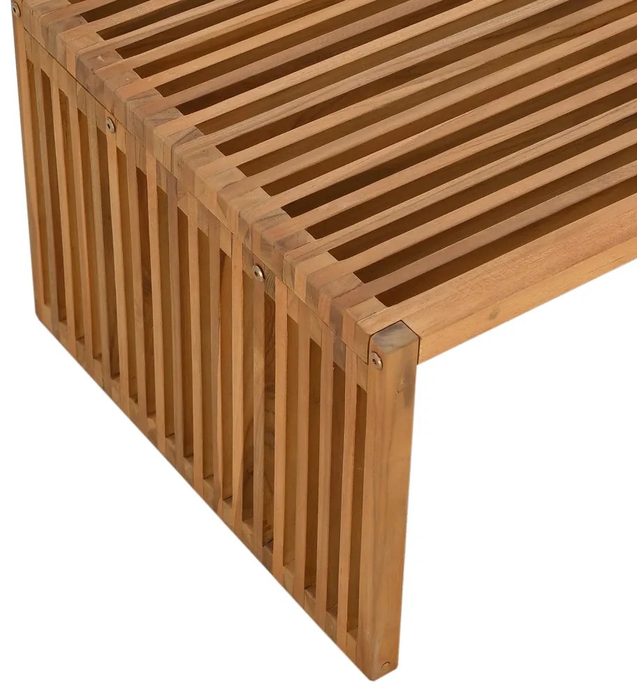 Kert Oldalasztal 90x49.7x36 cm Tömör Fa Teak