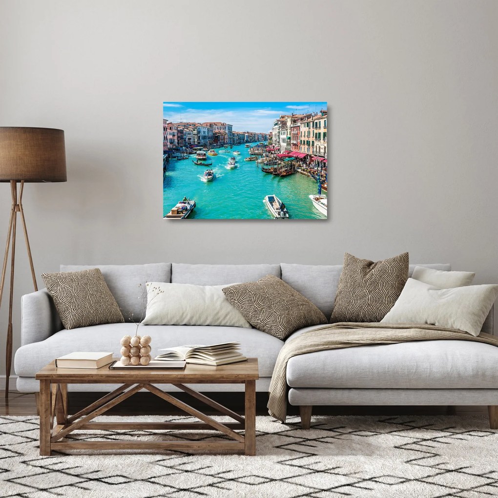 Kép - Grand Canal, Velence, Italy (üvegen) (70x50 cm)