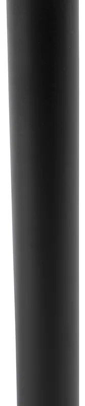 Klasszikus asztali lámpa fekete fekete lámpabúrával 32 cm - Simplo