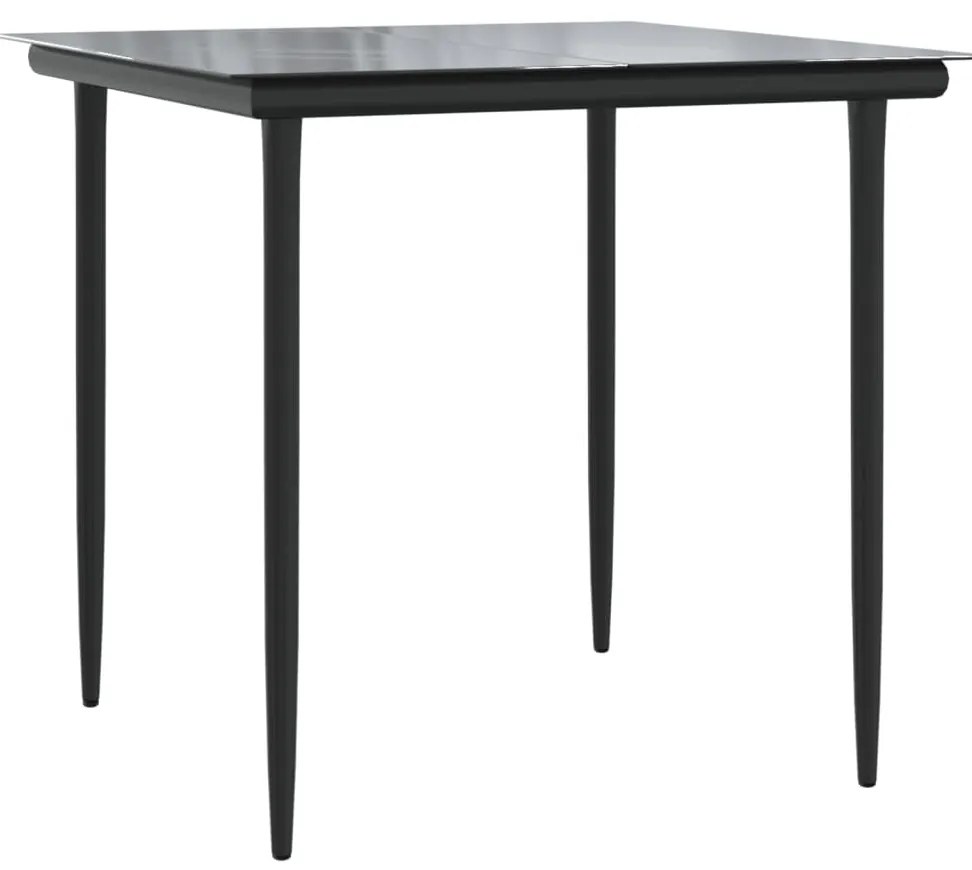3 részes barna polyrattan kerti étkezőgarnitúra párnával