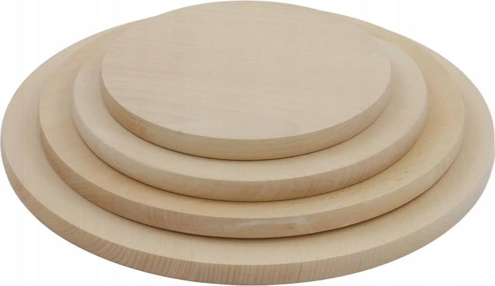 Tálaló vágódeszka Készlet Kerek bükk pizza deszkák