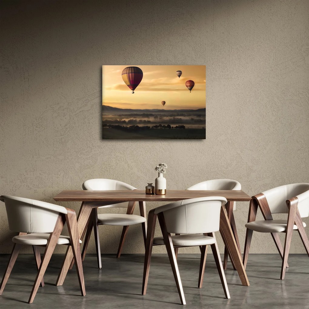 Kép - repülő léggömbök (70x50 cm)